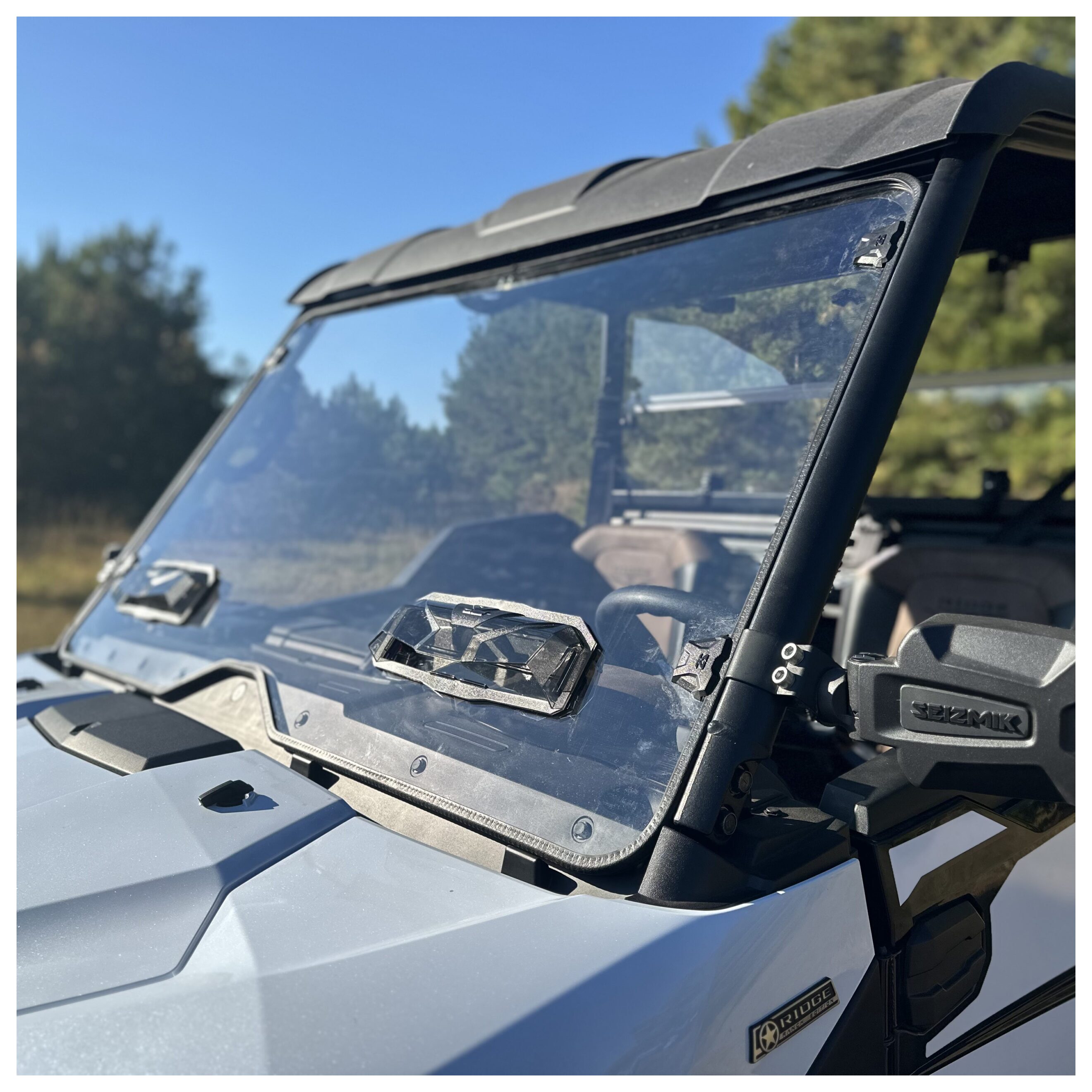 Seizmik Tool-Less Versa Vent Windshield Kawasaki Ridge 2024-2025 ...