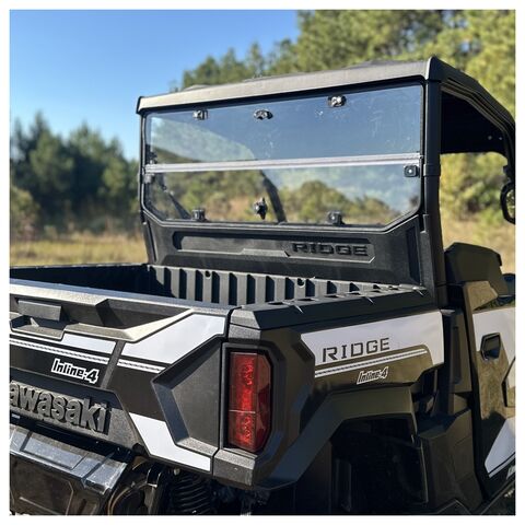 Seizmik Folding Poly Rear Windshield Kawasaki Ridge 2024-2025