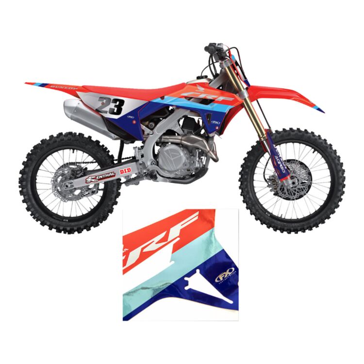 Factory Effex Candy Chrome Shroud / Airbox Graphics Kit Honda CRF250R / CRF450R 2013-2017