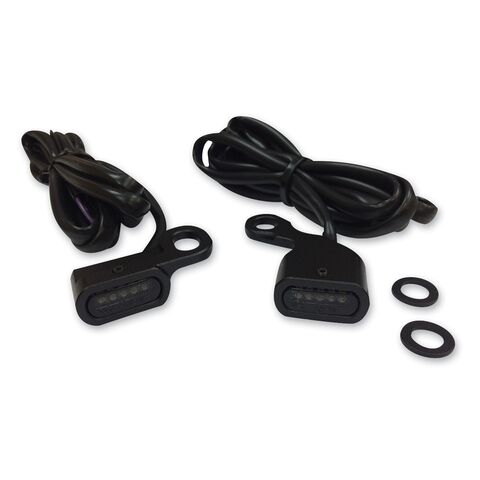 Drag Specialties LED Handlebar Marker Lights For Harley