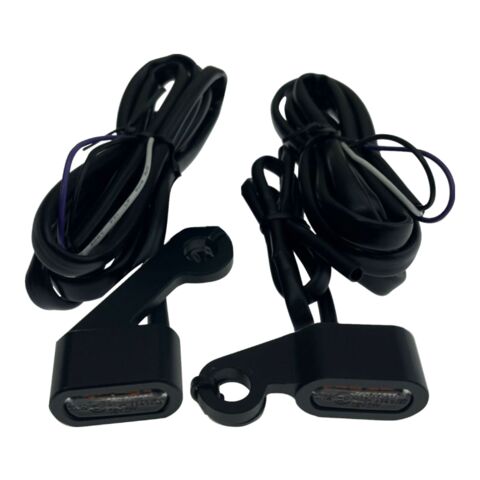 Drag Specialties LED Dual Function Handlebar Marker Lights For Harley Sportster 2004-2013