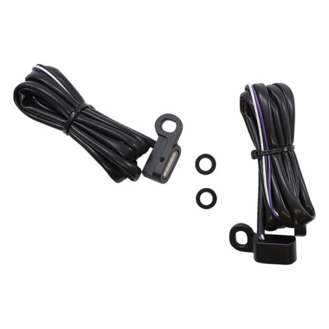 Drag Specialties LED Dual Function Handlebar Marker Lights For Harley Softail / V-Rod 2002-2017