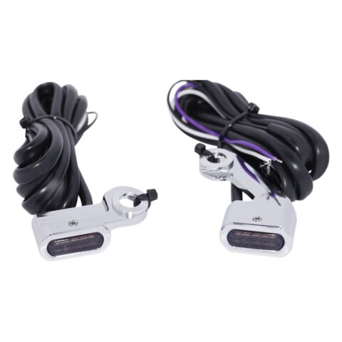 Drag Specialties LED Dual Function Handlebar Marker Lights For Harley