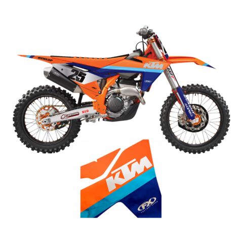 Factory Effex Candy Chrome Shroud / Airbox Graphics Kit KTM 125cc-450cc 2019-2022