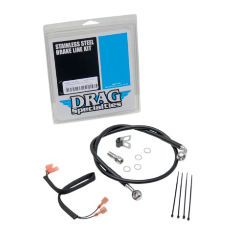 Drag Specialties Rear Brake Line Kit For Non-ABS Harley FX Softail 1989-1999