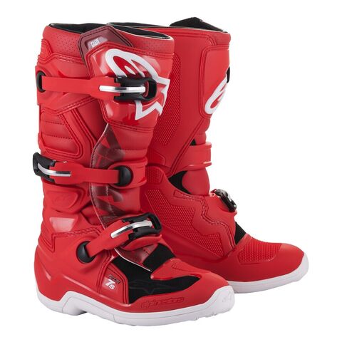 Alpinestars Youth Tech 7S Boots Red/White/Black / Youth 5 [Open Box]