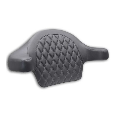 Mustang Double Diamond Extended Arm Wrap-Around Backrest For Harley Touring 2014-2024