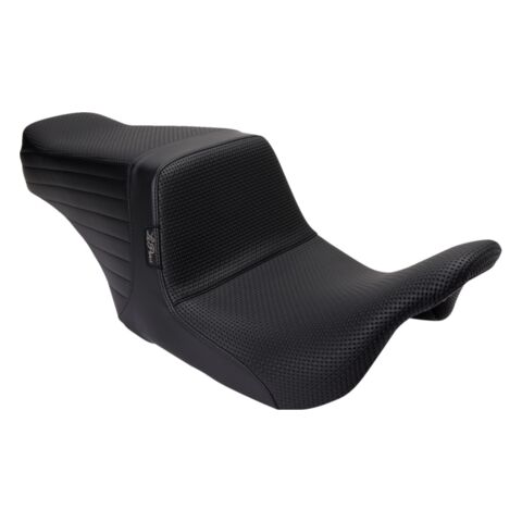 Le Pera Tailwhip Basket Weave 2-Up Seat For Harley Touring 2008-2025