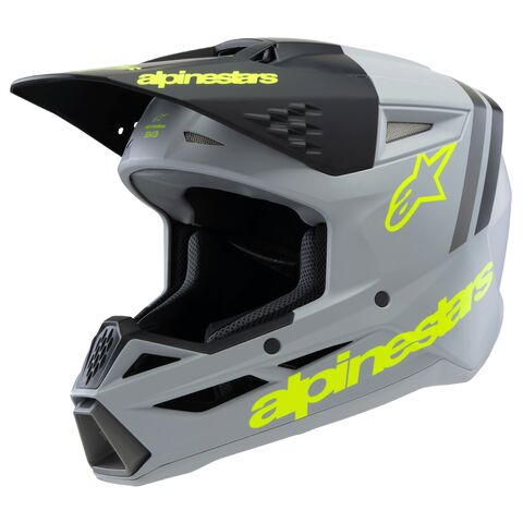 Alpinestars Youth SM3 Radium Helmet Green/Grey / Youth SM [Open Box]