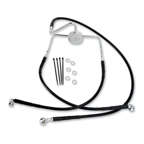 Drag Specialties Standard Length Front Brake Line Kit For Harley FLHR 1996-2007