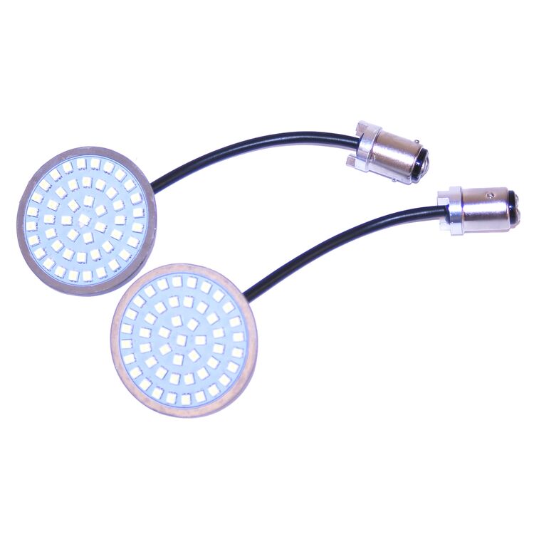 Letric Lighting Co. Bullet Style LED Switchbacks Turn Signal Inserts For Harley 2000-2025 White / Amber Switchbac... [Previously Installed]