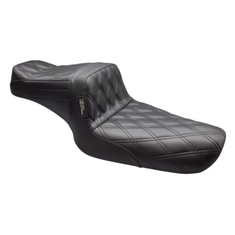Le Pera TailWhip Double Diamond Stitch 2-Up Seat For Harley Sportster 1982-2003