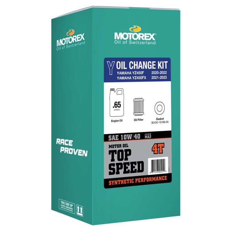 Motorex Top Speed Oil Change Kit Yamaha YZ450F / FX 2020-2023