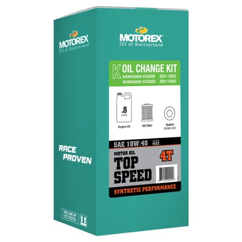 Motorex Top Speed Oil Change Kit Kawasaki KX250 / X 2021-2026