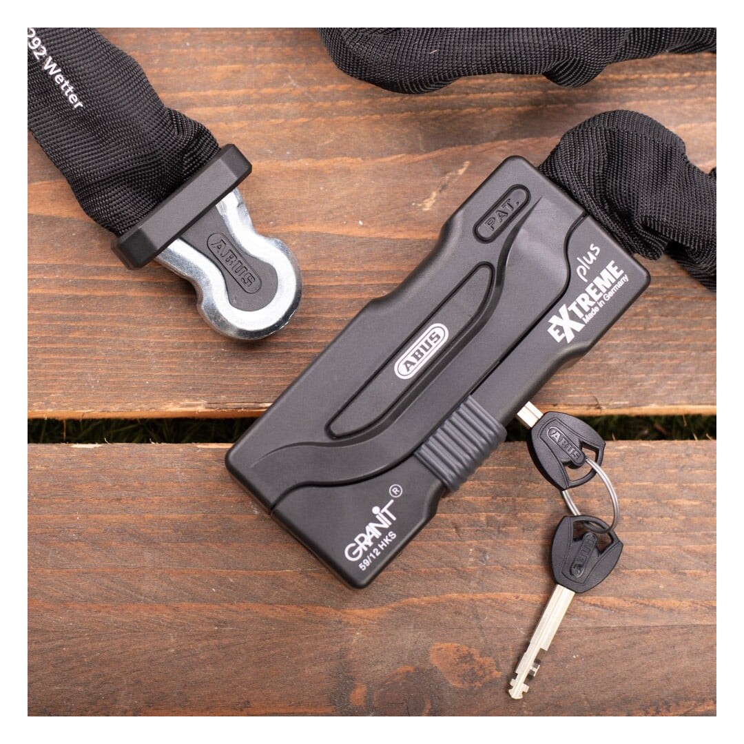 ABUS Extreme Plus チェーンロック ABUS Granit Extreme Plus 59 Chain Lock - Cycle Gear