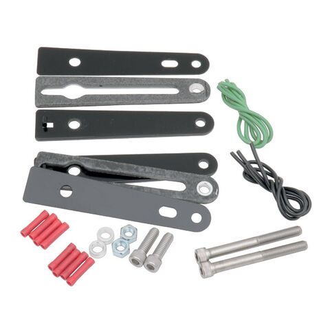 Saddlemen Turn Signal Relocation Kit For Harley Dyna 1996-2017 Black [Open Box]