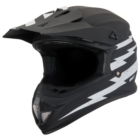 BILT Amped EVO Division Youth Helmet (Youth MD and Youth LG) Black/White / Youth XL [Blemished - Very Good]