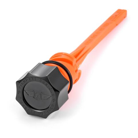 Figurati Designs Stainless Steel Curved Magnetic Oil Dipstick For Harley Softail 2018-2026