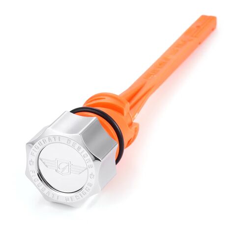 Figurati Designs Stainless Steel Curved Magnetic Oil Dipstick For Harley Softail 2018-2026