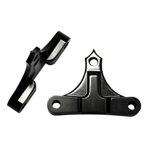 Accutronix Fender Spacers For Arlen Ness Hot Legs For Harley Touring 2014-2024 7/16" / Black [Open Box]