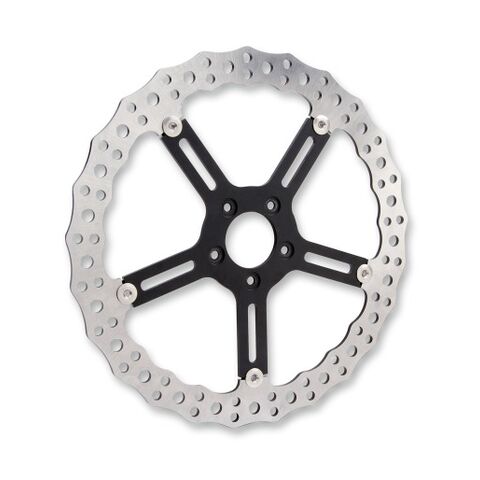 Arlen Ness 15" Jagged Spoke Mount Front Rotor For Harley Dyna 2006-2017 Left Front / Spoke Mounted [Open Box]