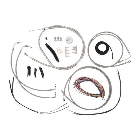 LA Choppers Handlebar Cable Brake Line And Wire Kit For Harley Road Glide w/ABS 2008-2013 Mini Apes ... [Open Box]