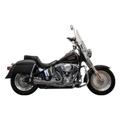 Bassani 2-Into-1 Ripper Short Exhaust System For Harley Softail 2000-2017