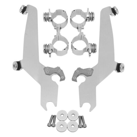 Memphis Shades Metric Sportshield Trigger-Lock Mount Kit Honda VT1300CR Stateline 2010-2016 Polished [Open Box]