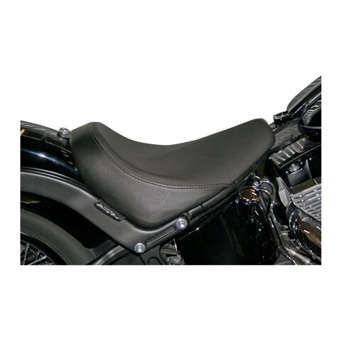 Danny Gray Buttcrack Solo Seat For Harley Slim / Blackline 2011-2015 Black / Smooth Solo Seat [Open Box]
