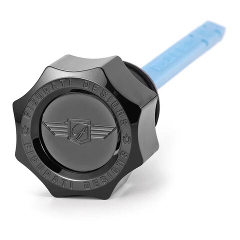 Figurati Designs Stainless Steel Curved Magnetic Oil Dipstick For Harley FXR 1982-1994