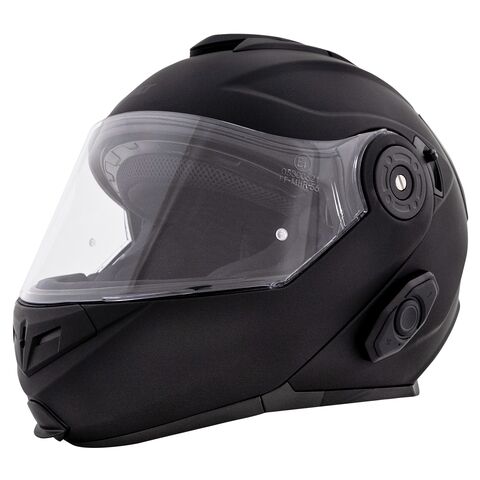 BILT Techno 3.0 Modular Sena Bluetooth Helmet Matte Black / XL [Open Box]
