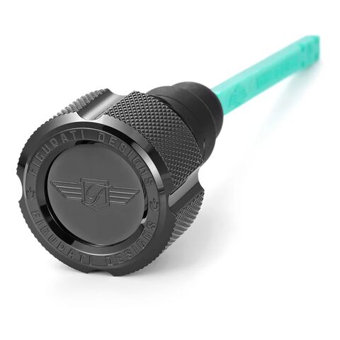 Figurati Designs Stainless Steel Knurled Magnetic Oil Dipstick For Harley Dyna 2006-2017
