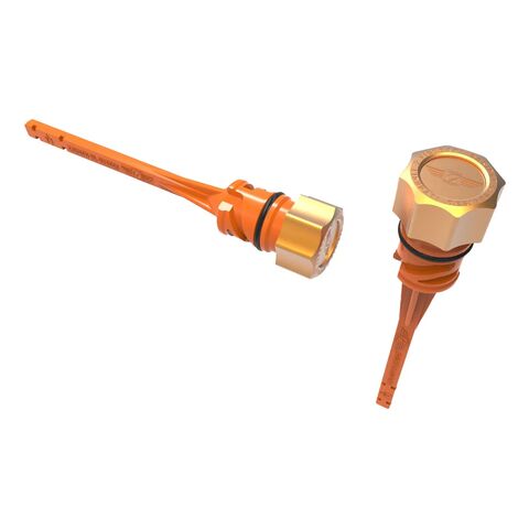 Figurati Designs Performance Aluminum Curved Magnetic Oil Dipstick For Harley Softail 2018-2026