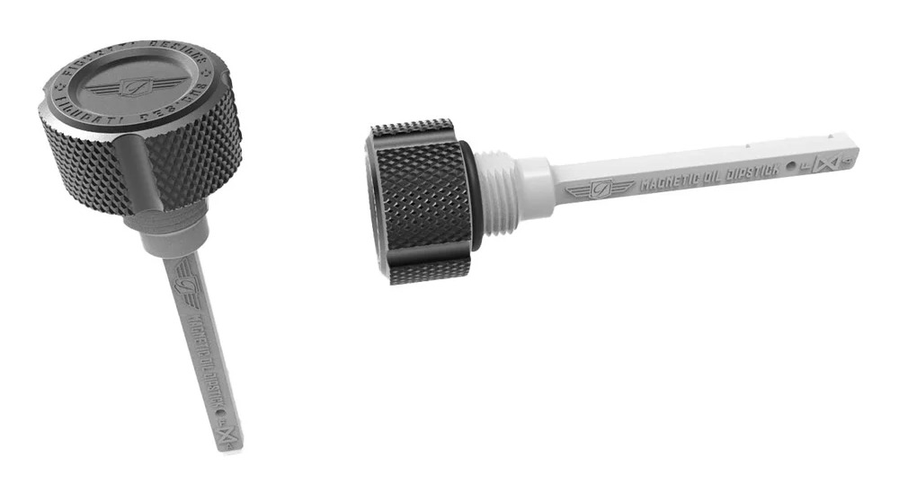 Figurati Designs Performance Knurled Magnetic Transmission Oil Dipstick For Harley Touring 2017-2026
