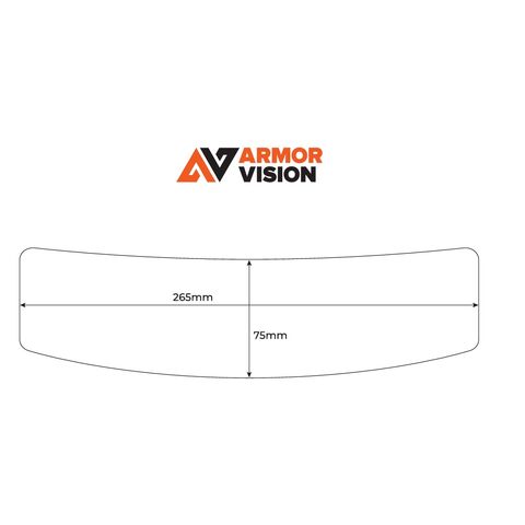 Armor Vision Flat Face Shield Protectors