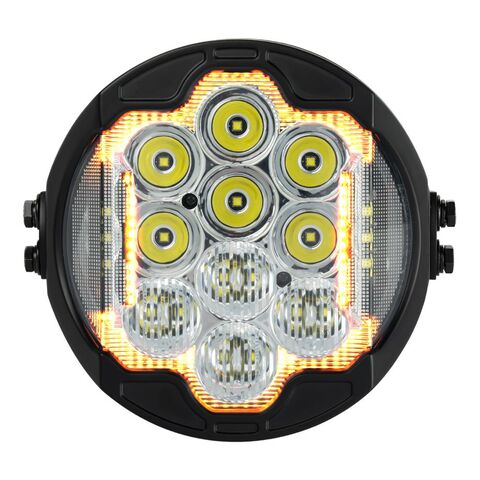 HogWorkz 7" LED Silvertooth Performance Headlight For Harley Low Rider ST 2022-2025