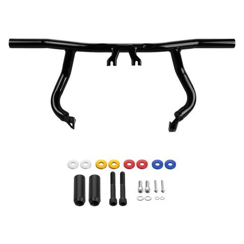 SI Mustache Engine Guard Highway Crash Bar For Harley Dyna FXD FXDF FXDB FXDL FXDWG 2006-2017 – Steel, 1-Year Warranty