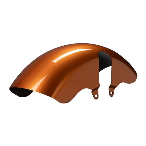 HogWorkz OE Color Matched 18" Chopped Fat Tire Front Fender For Harley Touring 1996-2025