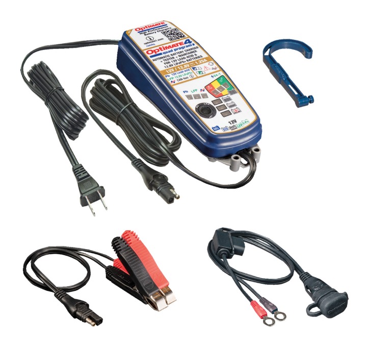 Optimate 4 バッテリーチャージャー tec_mate_opti_mate4_quad_progr