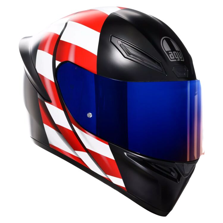 Matte Black/Red/White/Blue