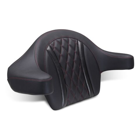 Mustang Deluxe Diamond Extended Arm Wrap-Around Backrest For Harley FLHX / FLTRX 2023-2025