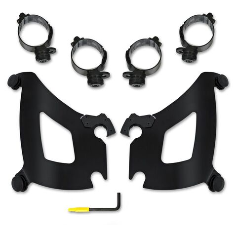 Memphis Shades Bullet Fairing Trigger-Lock Mount Kit For Harley FLSB 2018-2021 Black [Open Box]