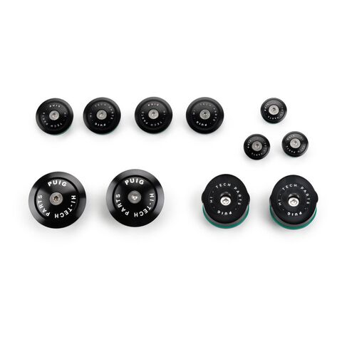 Puig Aluminum Chassis Plugs BMW R1200GS / R1250GS 2013-2024 Black [Open Box]