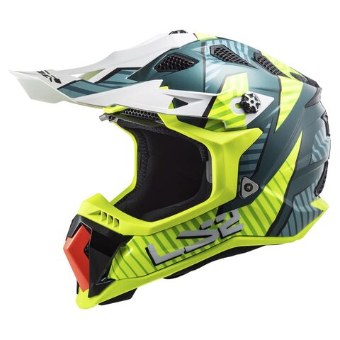 LS2 Subverter EVO Astro Helmet Hi-Viz Yellow/Cobalt / XS [Open Box]