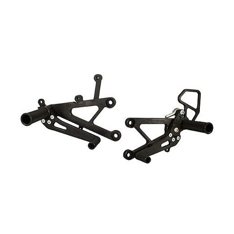 Woodcraft Rearset Kit Yamaha R6 / R6S Black [Previously Installed]
