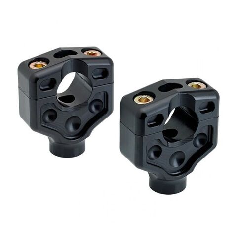 Joker Machine Dual Handlebar Risers For Harley 2" / Black [Open Box]