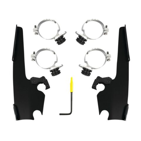 Memphis Shades Fats / Slim Trigger-Lock Mount Kit For Harley Forty-Eight 2016-2022 Black [Open Box]