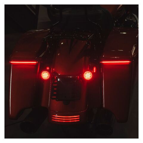 Custom Dynamics Low Profile Sequential Bagz Saddle Bag Lights For Harley Touring