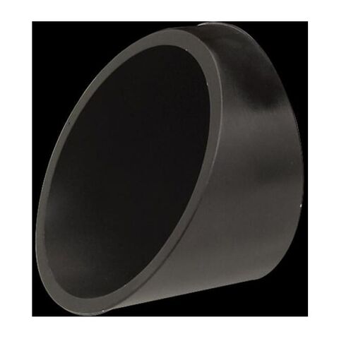 Bassani End Caps For 4" Quick Change Series Mufflers Single / Black/Slash-Cut [Blemished - Very Good]