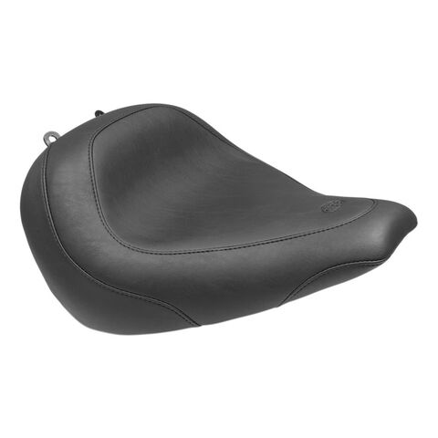 Mustang Wide Tripper Smooth Solo Seat For Harley Softail Breakout 2018-2026 Black / Without Backrest [Previously Installed]